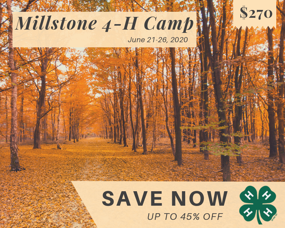 Millstone 4-H Camp - Save Now