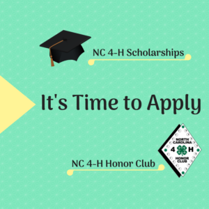 It's Time to Apply for NC 4-H Scholarships and Honor Club
